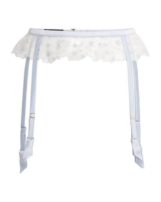 Kiki de Montparnasse White Lace Mathilde Suspender Belt