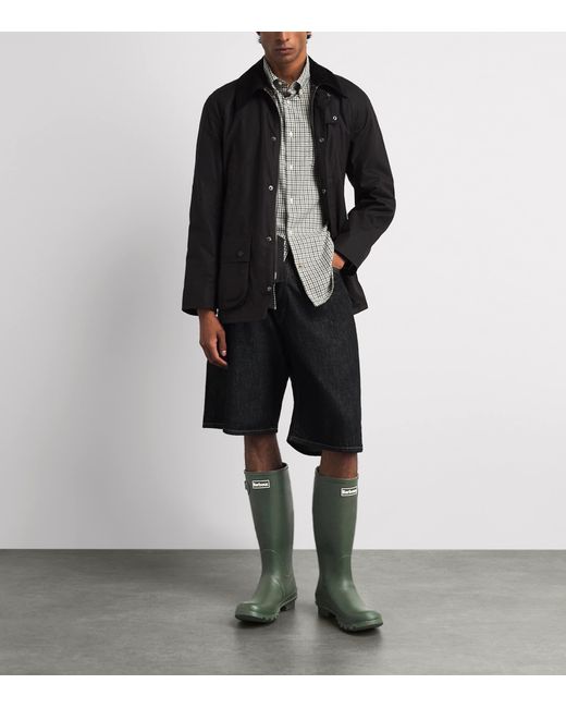 Barbour Green Tall Bede Wellington Boots for men