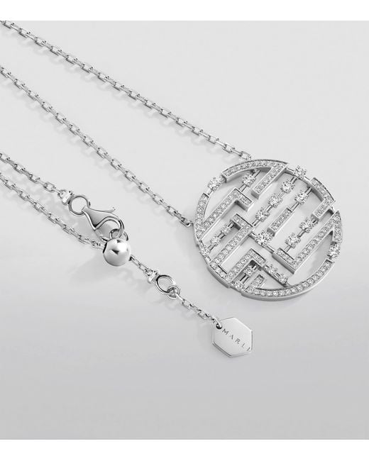 Marli New York White And Diamond Avenues Luxe Necklace