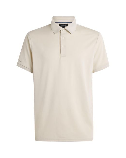 Ralph Lauren White Airflow Polo Shirt for men