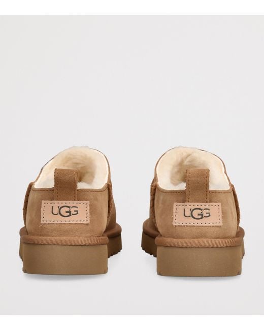 Ugg Brown Suede Classic Micro Boots