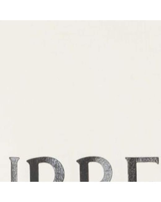 Burberry White Cotton Logo Slim T-Shirt for men