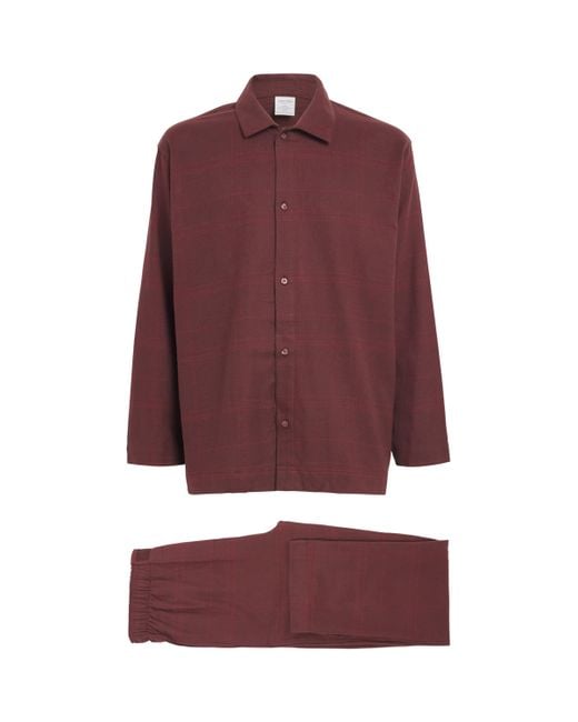 Calvin Klein Red Cotton Pyjama Set for men
