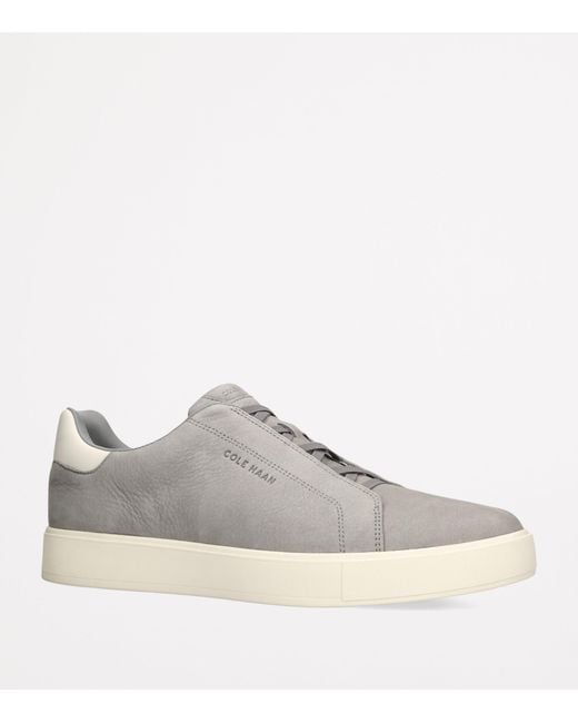 Cole Haan Brown Suede Grandprø Low-Top Sneakers for men