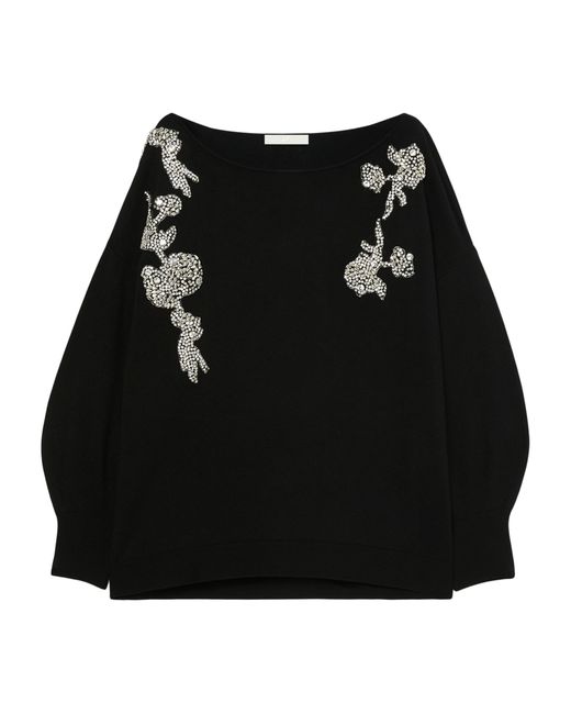 Marina Rinaldi Black Embellished Sweater