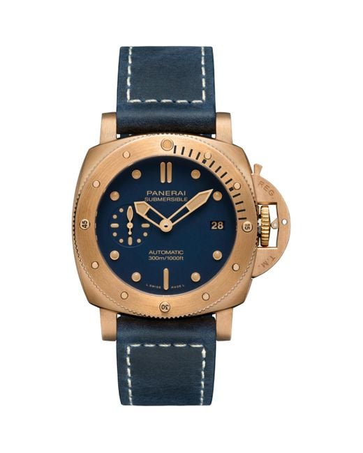 Panerai Blue Bronze Submersible Watch for men