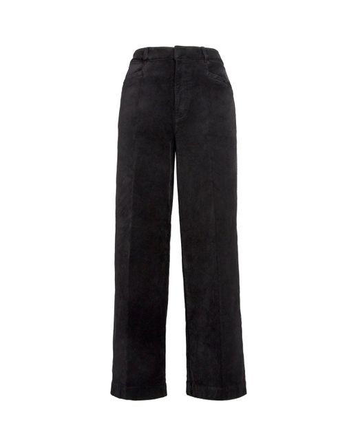 PAIGE Black Velvet Anessa Trousers