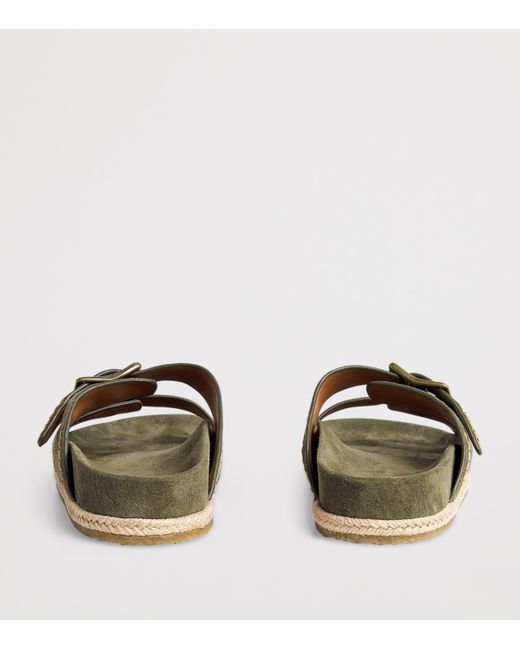 Polo Ralph Lauren Green Suede Turbach Sandals for men