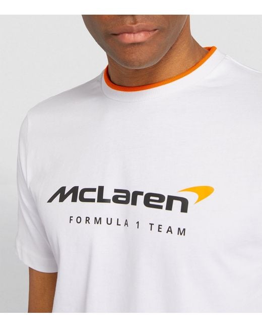 Castore White X Mclaren Logo T-shirt for men