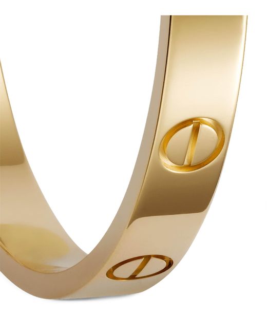 Cartier Metallic Love Hoop Earrings