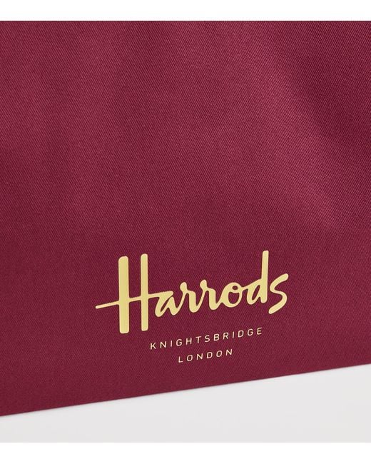 Harrods Red Logo Tote Bag