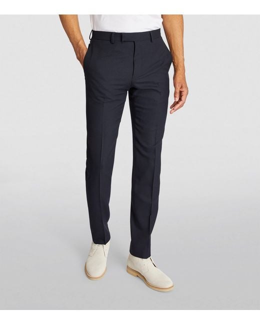 Sandro Blue Wool Suit Trousers for men