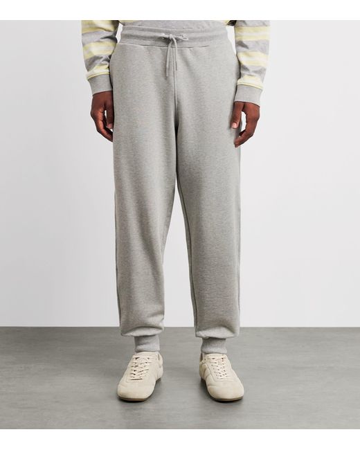 AMI Gray Cotton Ami De Coeur Sweatpants for men