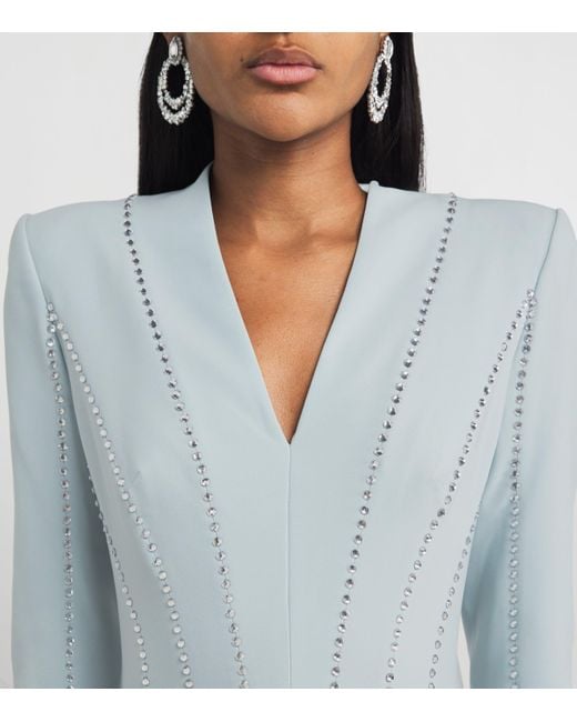 Jenny Packham Blue Embellished Victoire Gown