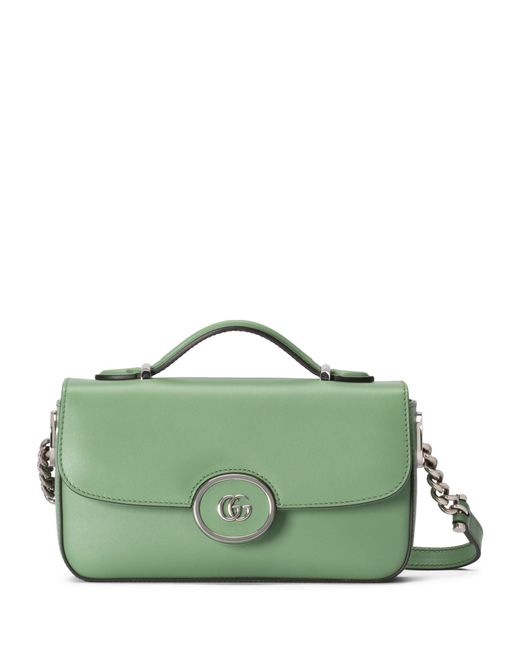 Gucci Green Mini Leather Petite GG Shoulder Bag