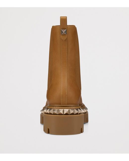 Christian Louboutin Brown St Emilia Pyraclou Leather Chelsea Boots