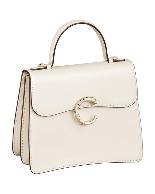 Cartier Natural Small Panthère C De Top-Handle Bag