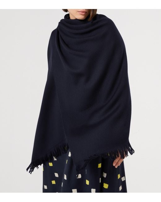 Marina Rinaldi Blue Cotton Printed Terni Midi Dress