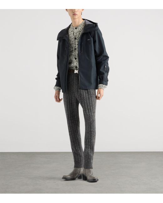 Prada Blue Technical Fabric Jacket for men