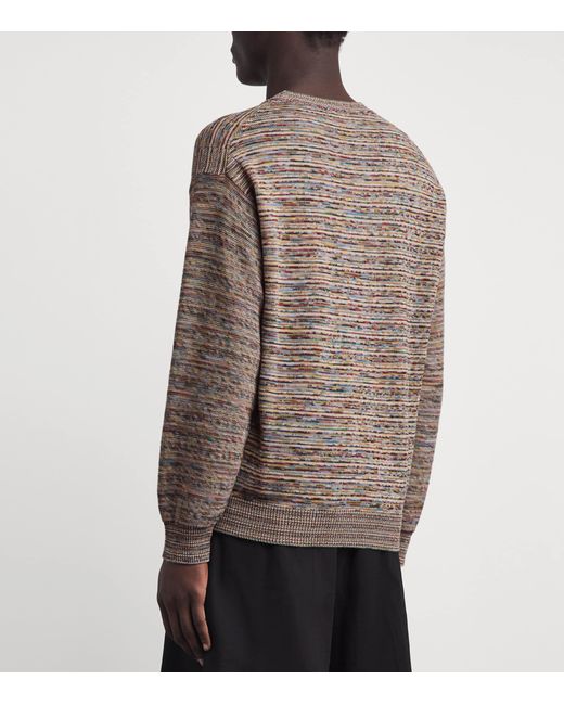 Paul Smith Brown Cotton Signature Stripe Sweater for men