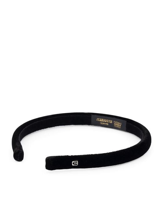 Alexandre De Paris Black Velvet Timeless Ella Headband