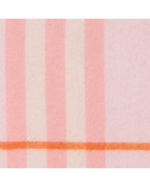 Burberry Pink Cashmere Check Scarf