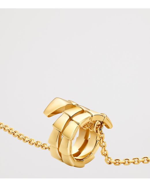 BVLGARI Metallic Serpenti Viper Pendant Necklace