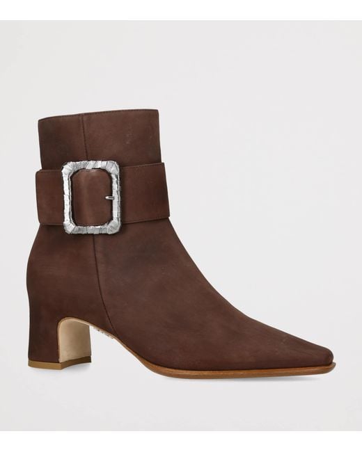 Rodo Brown Leather Tilly Ankle Boots 55