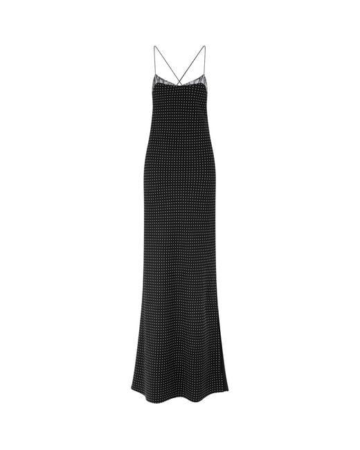 Tom Ford Black Silk Lace Maxi Dress