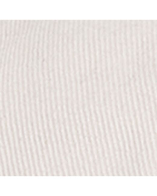 Acne White Cotton Logo Cap