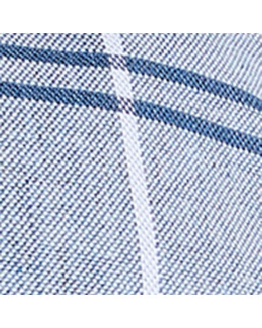 Barbour Blue Tartan Logo Baseball Cap for men