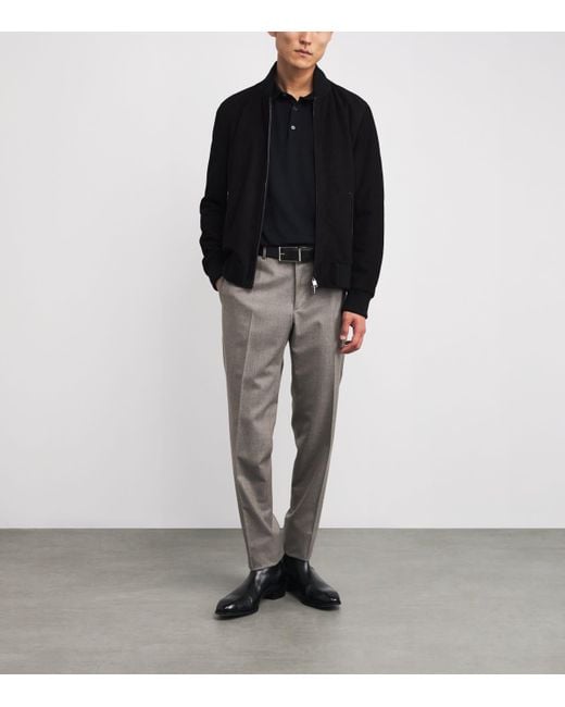 Brioni Black Leather Belt for men