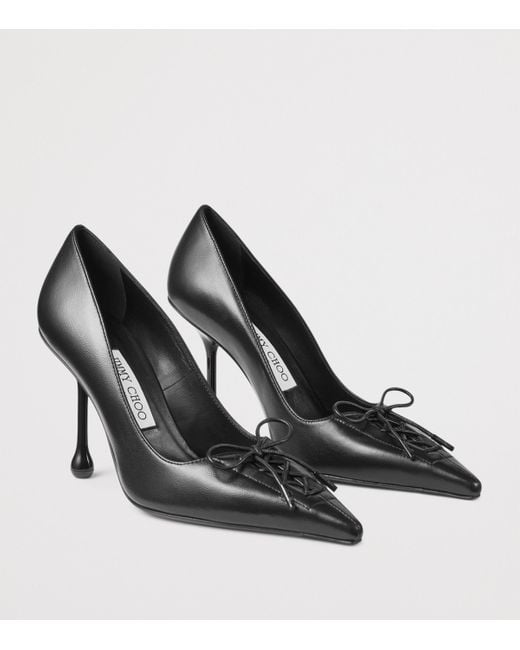 Jimmy Choo Black Scarlett 95 Leather Pumps