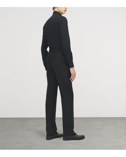 McQueen Blue Chain-Embellished Shirt for men