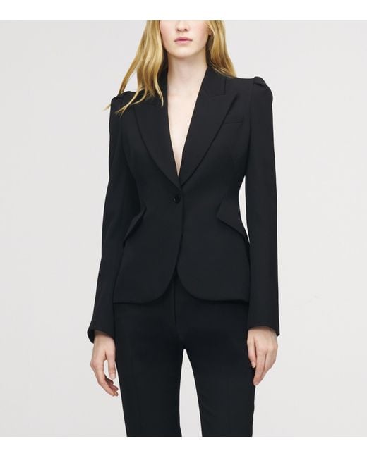 Alexander McQueen Black Wool Blazer