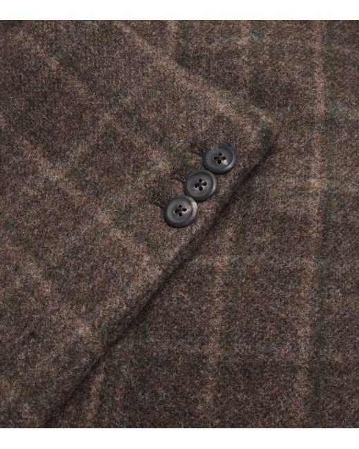 Our Legacy Black Wool Checked Whale Coat for men