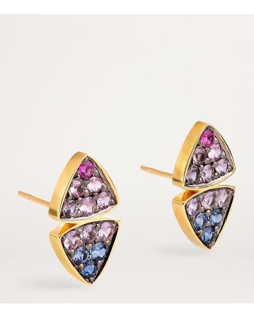 Emily P. Wheeler Blue And Sapphire Candy Sky Stud Earrings