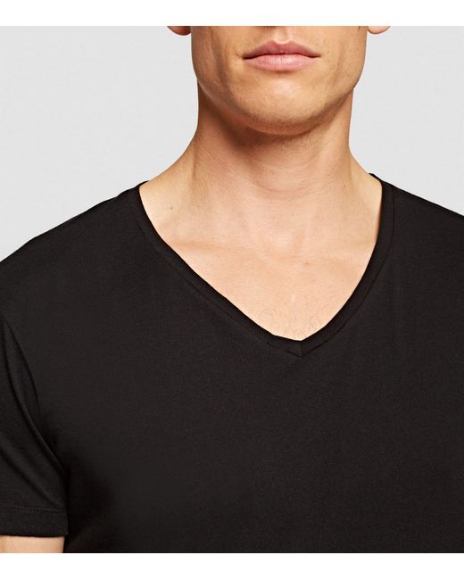 Orlebar Brown Black Pima Cotton Ob-v T-shirt for men