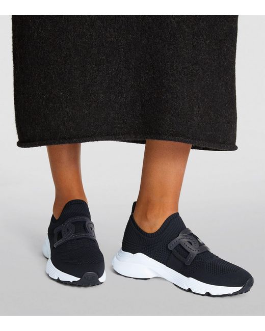 Tod's Blue Sport Run 54C Calzino Sneaker