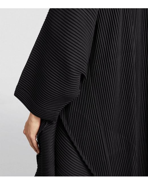 Homme Plissé Issey Miyake Black Pleated Cape Jacket for men