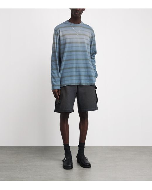 Our Legacy Gray Cotton Mount Cargo Shorts for men