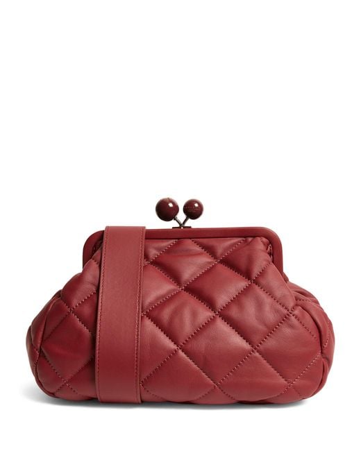 Weekend by Maxmara Red Medium Quilted Pasticcino Pouch