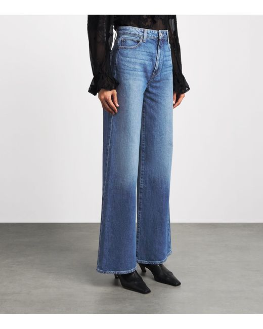 PAIGE Blue Frances Wide-Leg Jeans