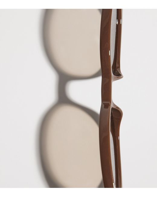 Le Specs Brown Oval Outta Love Sunglasses