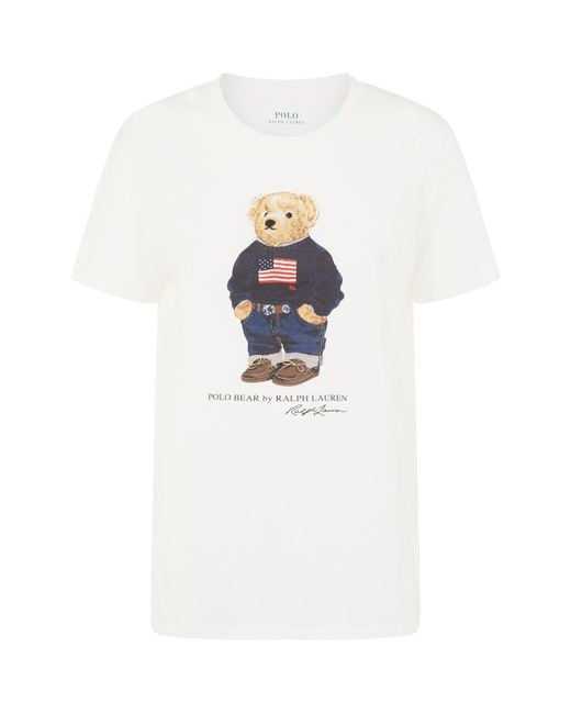 Polo Ralph Lauren White Polo Bear T-shirt for men