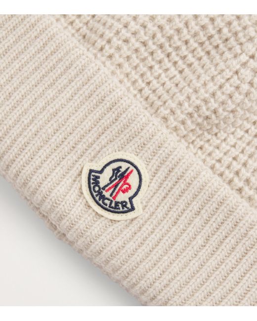 Moncler Natural Wool-Cashmere Beanie for men