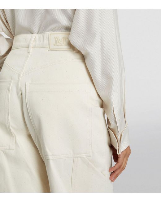 Max Mara White High-waist Baggy Jeans