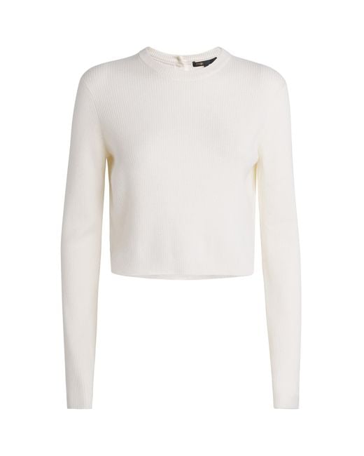 Maje White Wool Sweater