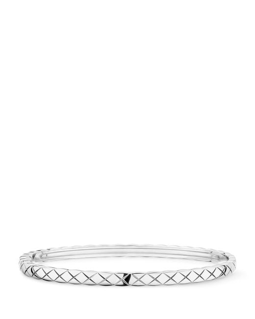 Chanel White Coco Crush Bangle