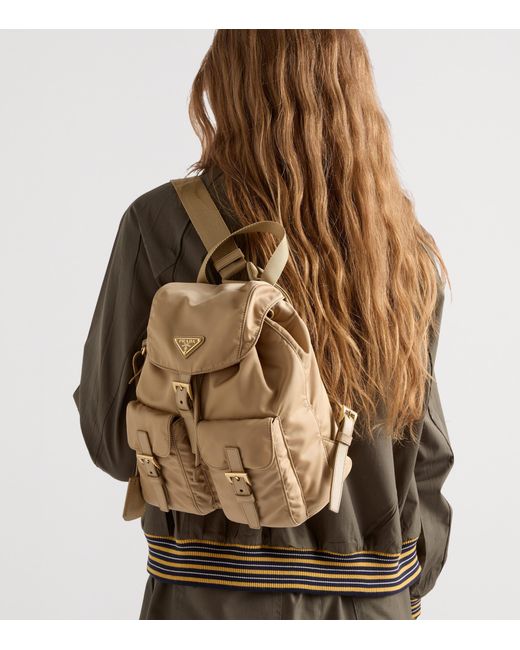 Prada Natural Small Re-Edition 1978 Backpack